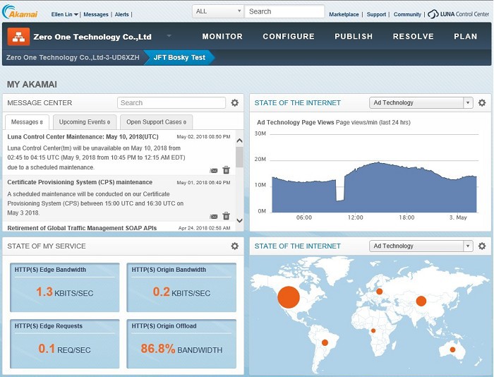 Akamai App & API Protector - 加購流量(二選一):【A】AAP 每月1,000GB流量 【B】AAP With ASM 每月500GB流量, 每月授權(已是AAP或AAP With ASM 資安解決方案訂閱戶) 使用畫面圖，共 1 張